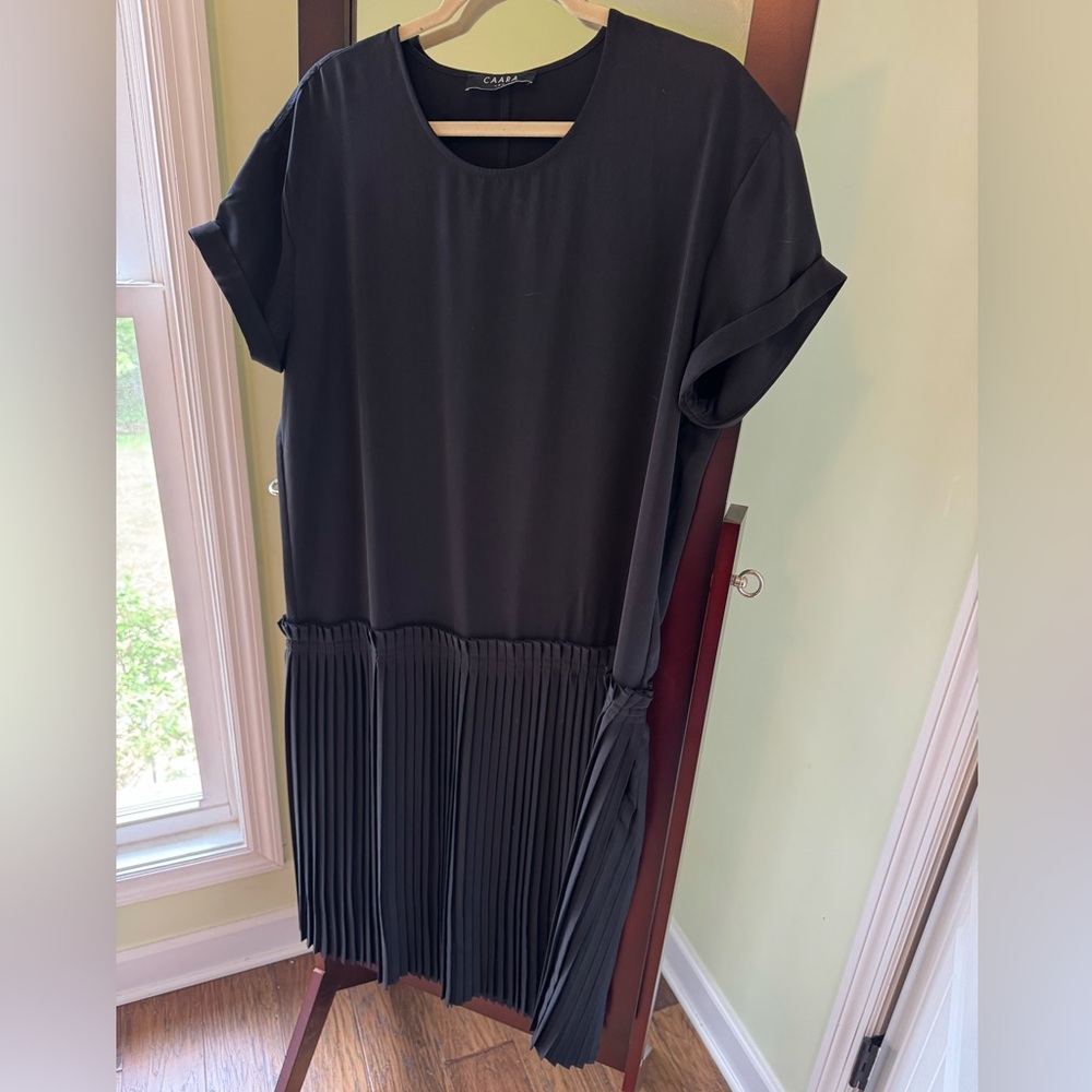 Black Pleated Dress